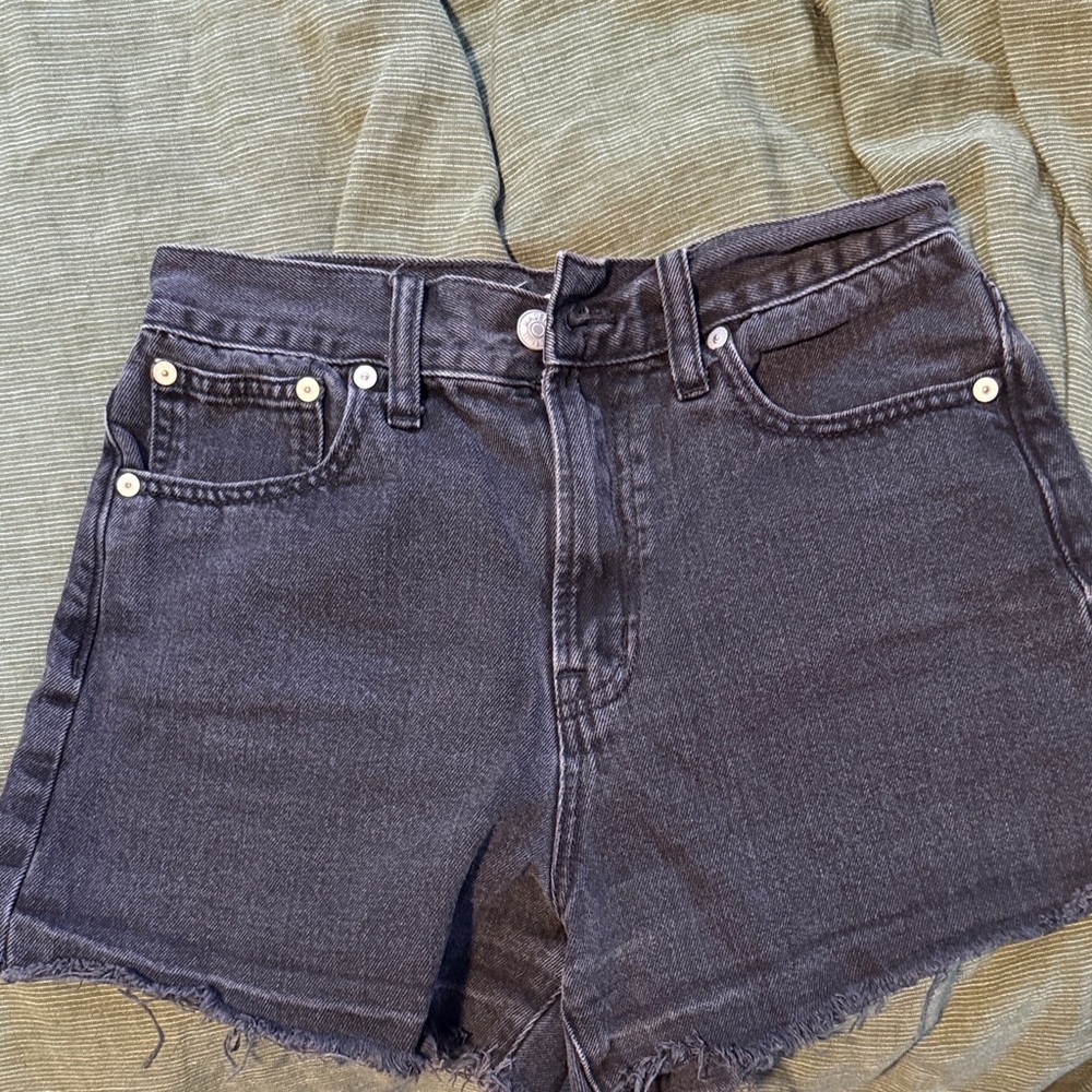 Madewell Dark Gray Jean Shorts